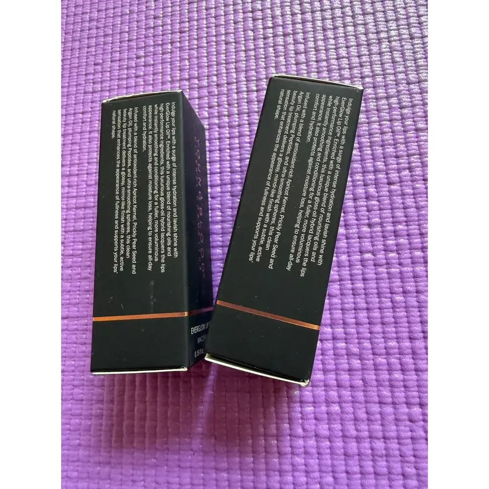 New Youngblood EverGlow Lip Oil Set Macchiato Spritz Full Size 0.16 oz